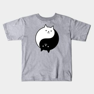 Yin Yang Cats Kids T-Shirt